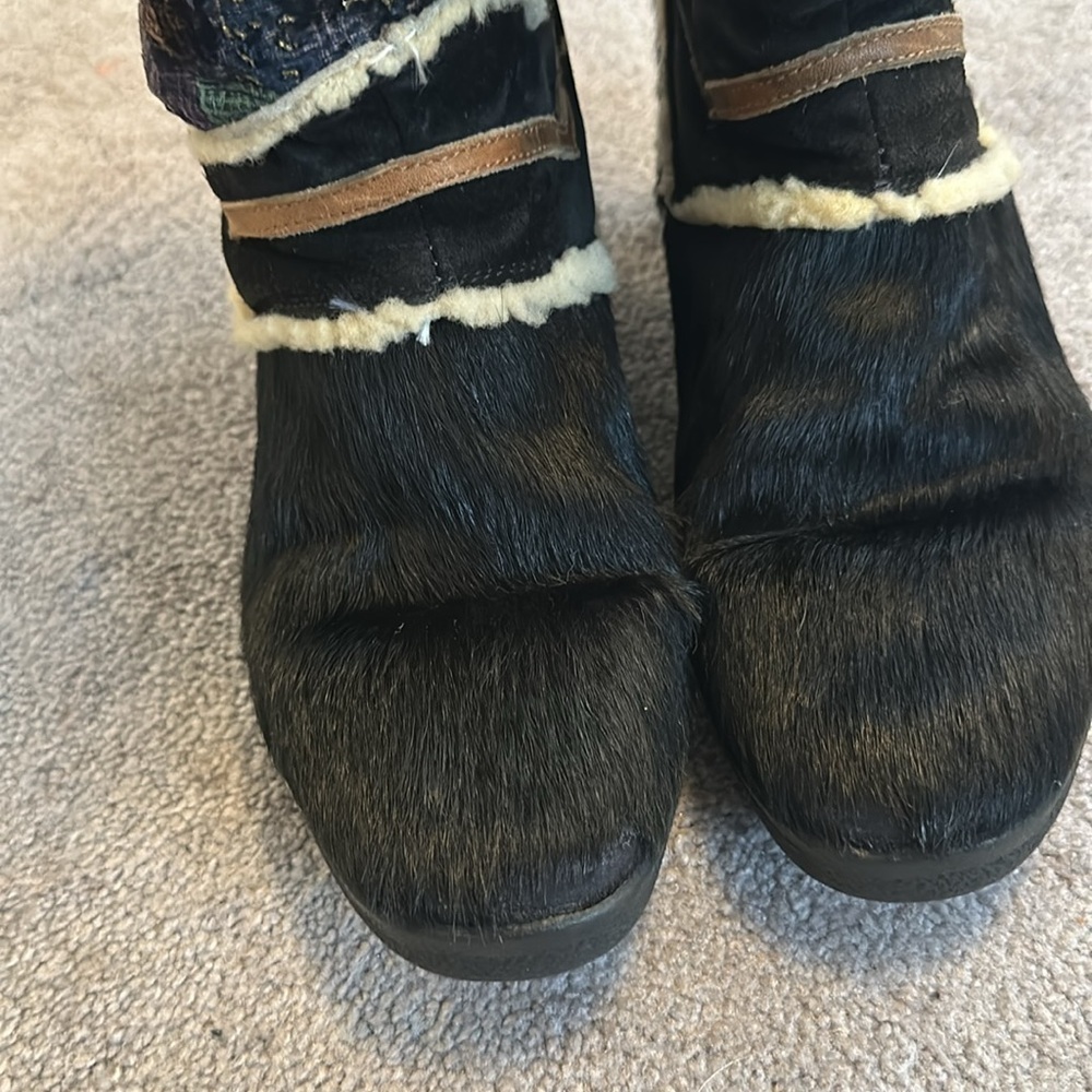 Tecnica Genuine Fur Goat Mukluk Boots GUC Super Warm Wool Lined EU 42 - Picture 12 of 14